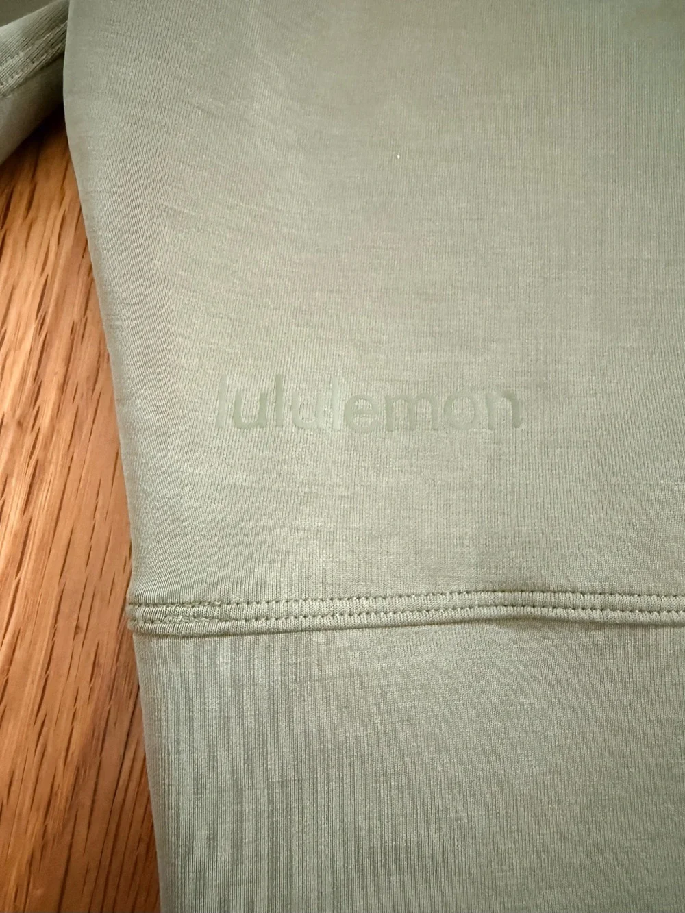 Lululemon Perfectly Oversized Cropped Olive Green Crewneck Women's Sweatshirt